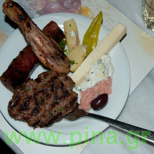 Meat and wine in ermou street