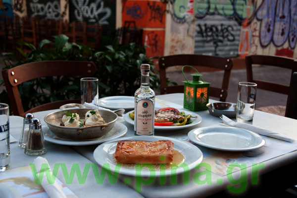 Mezes and ouzo in Monastiraki