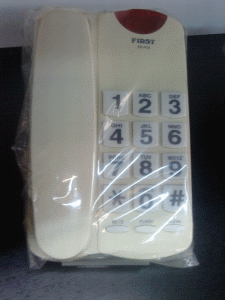 Simple phone with large LED 10 euro